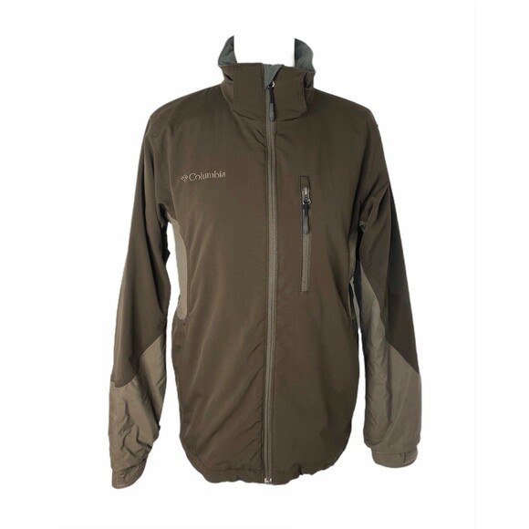 Columbia Sportswear Men’s Jacket Brown Fleece Lined Full Zip Outdoor Size Small - Picture 1 of 8